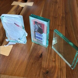 Set of Three Glass Picture Frames
